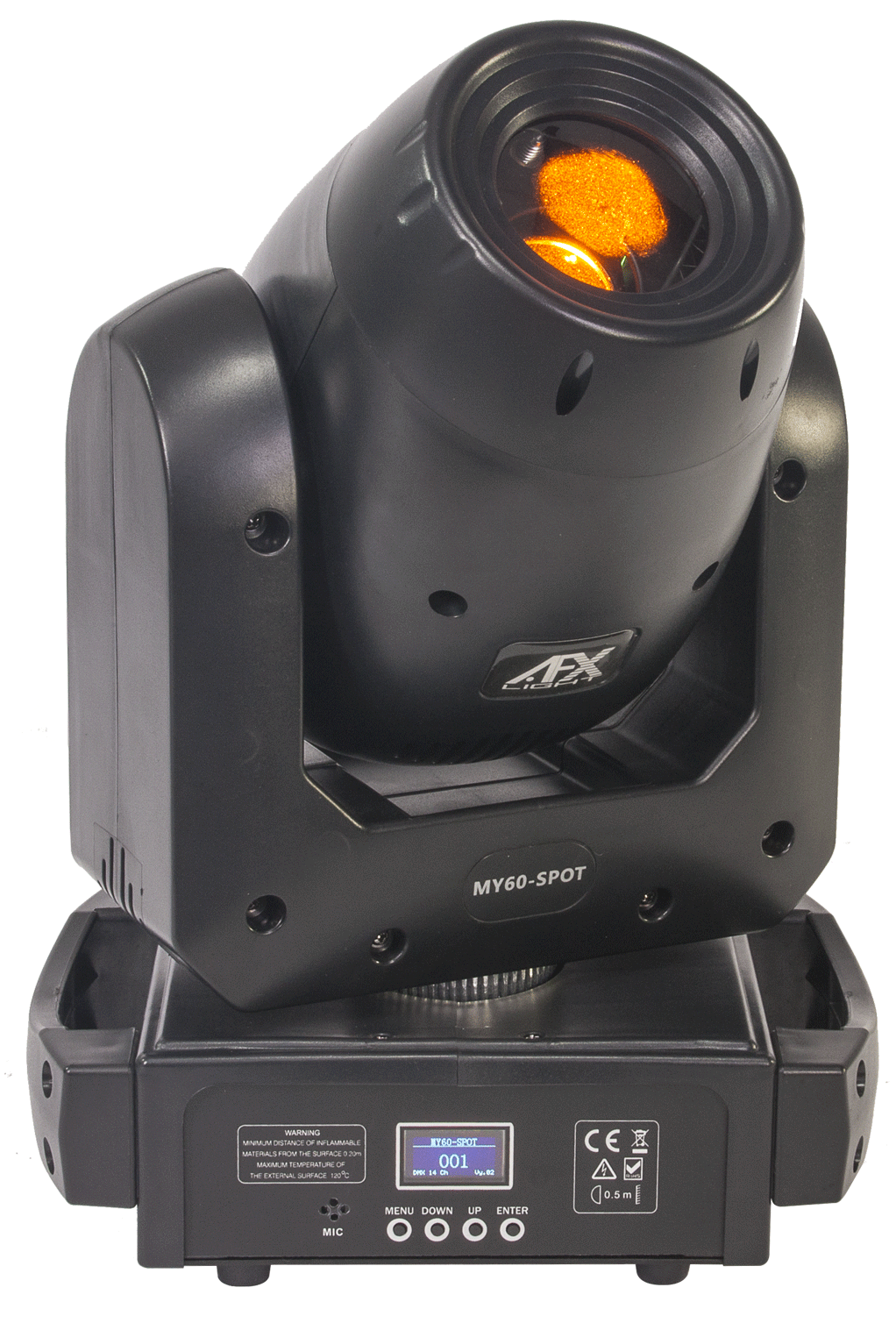 4 stk. AFX MY60 Moving Head 60 Watt + Gratis MyDMX 3.0