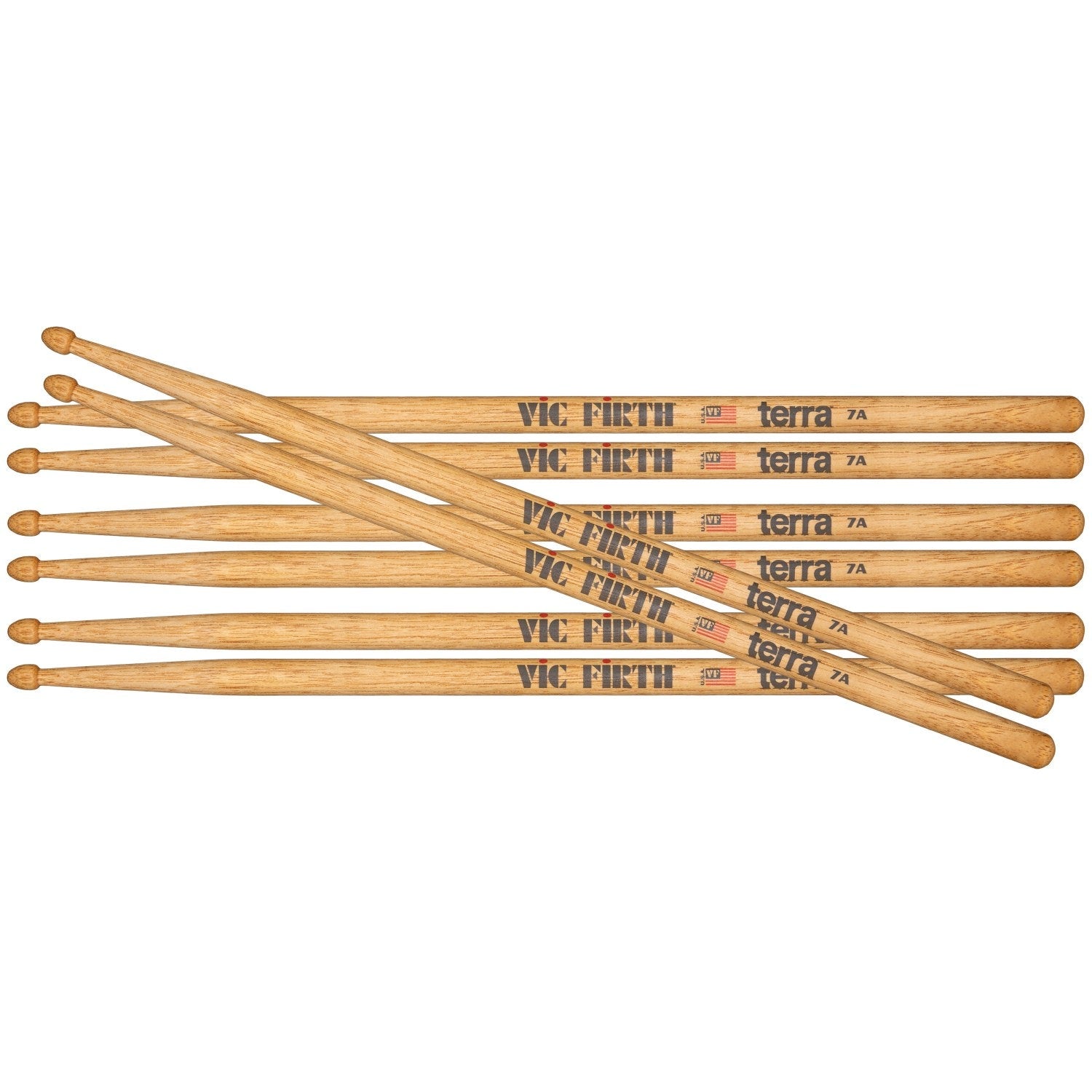Vic Firth 7AT Terra Series verdi pakke