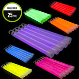 25 stk. Glowstick 6''