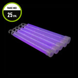 25 stk. Glowstick 6''