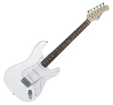 DiMavery ST-203 elektrisk gitar (hvit)