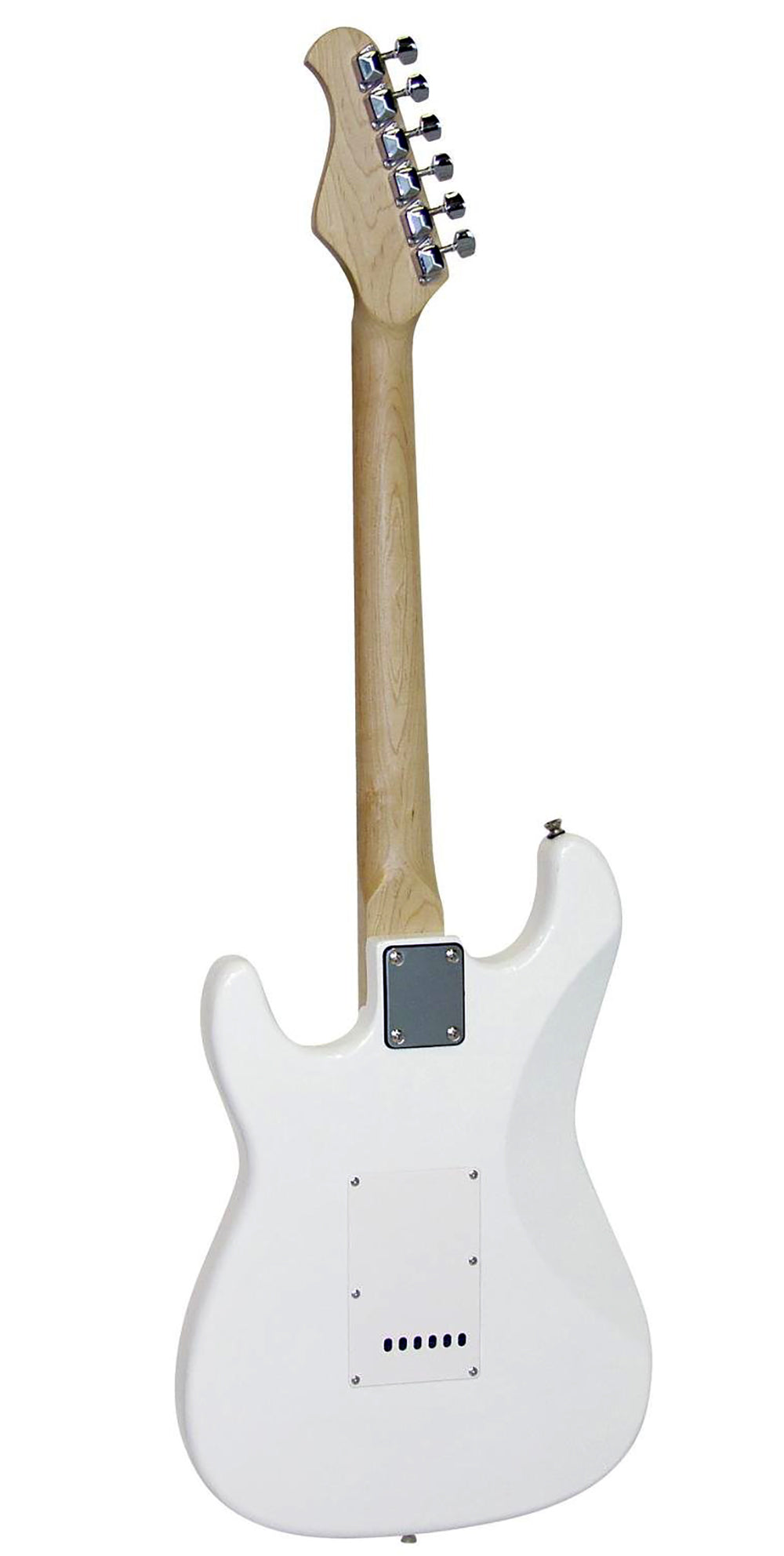 DiMavery ST-203 elektrisk gitar (hvit)
