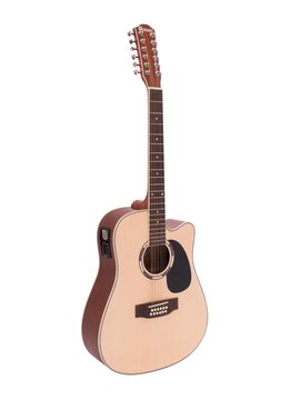 DiMavery DR-612 Western gitar 12-strengs - naturlig