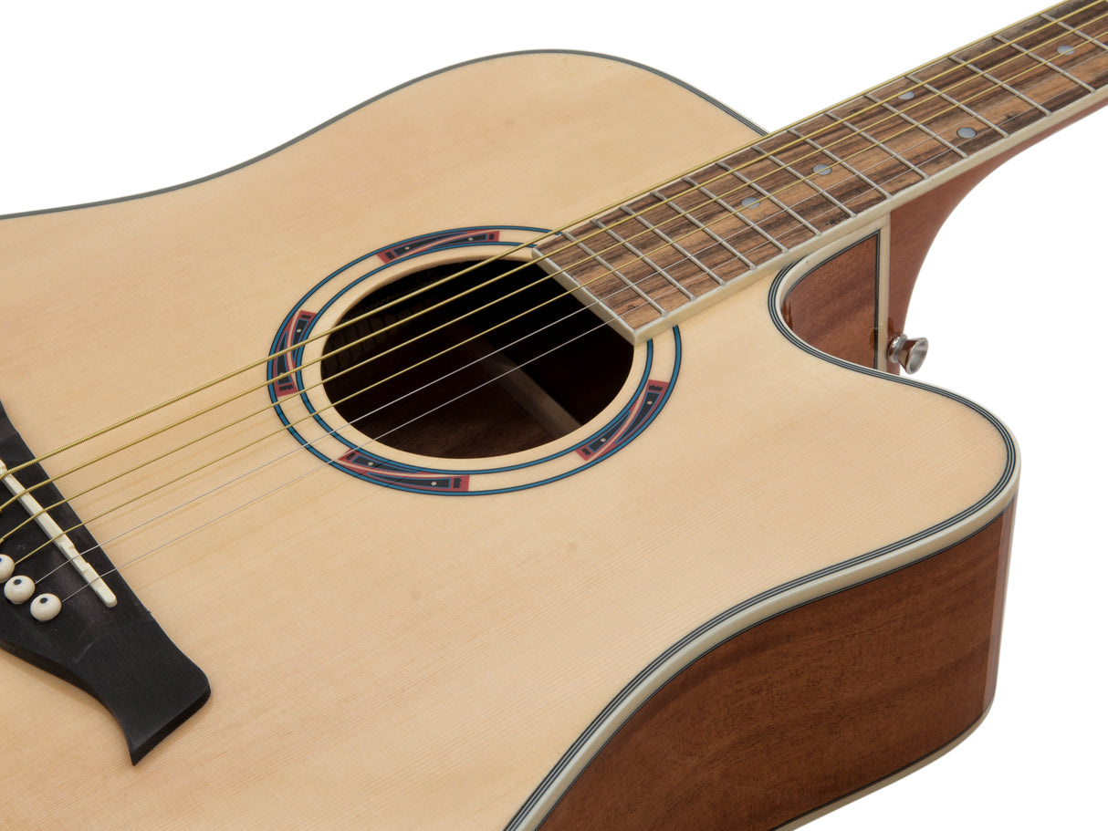 DiMavery JK-500 Western Gitar - Naturlig