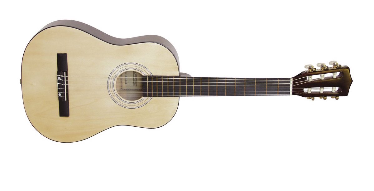 DiMavery AC-303 klassisk spansk gitar 1/2 (naturlig)