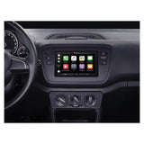 2-DIN-ramme for Mii, Citigo og oppover (Blank Black)