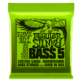 Ernie Ball Slinky Nikkel Wound Bass Strings (5)