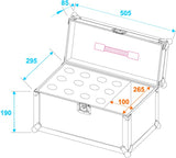 Microphone Flightcase Road 12 (svart)
