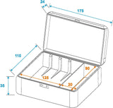 Roadinger veske for 3 platespillersystem