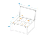 Roadinger Flightcase med skumskillevegg (53,8 x 29 x 28 cm)