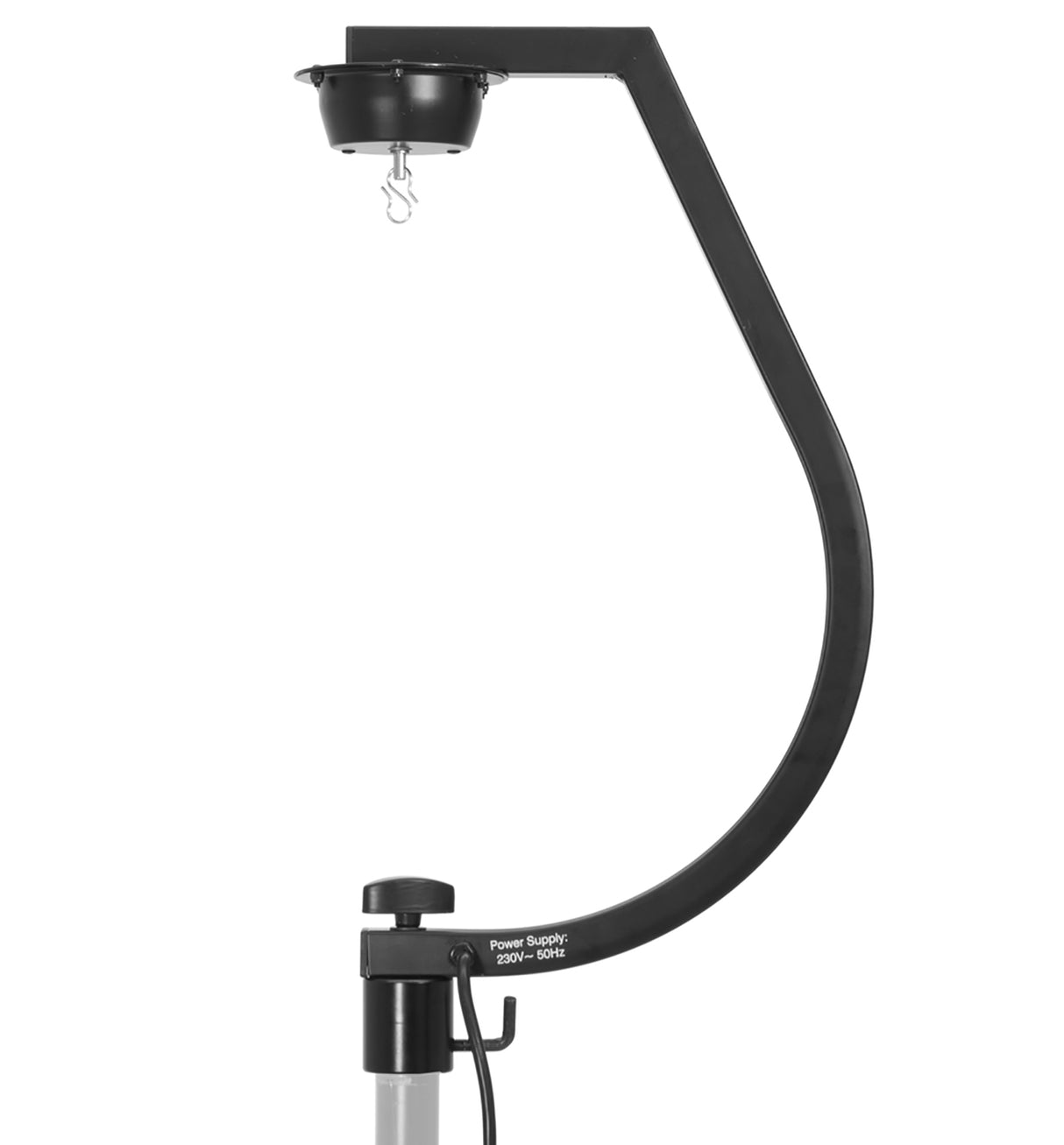 Holder med motor for discokuler opptil 30 cm (svart)