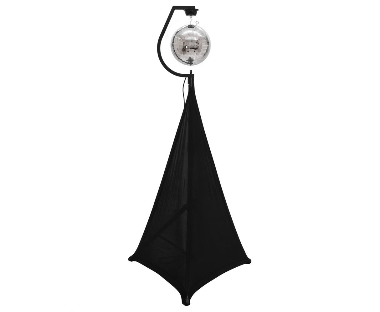 Holder med motor for discokuler opp til 50 cm (svart)