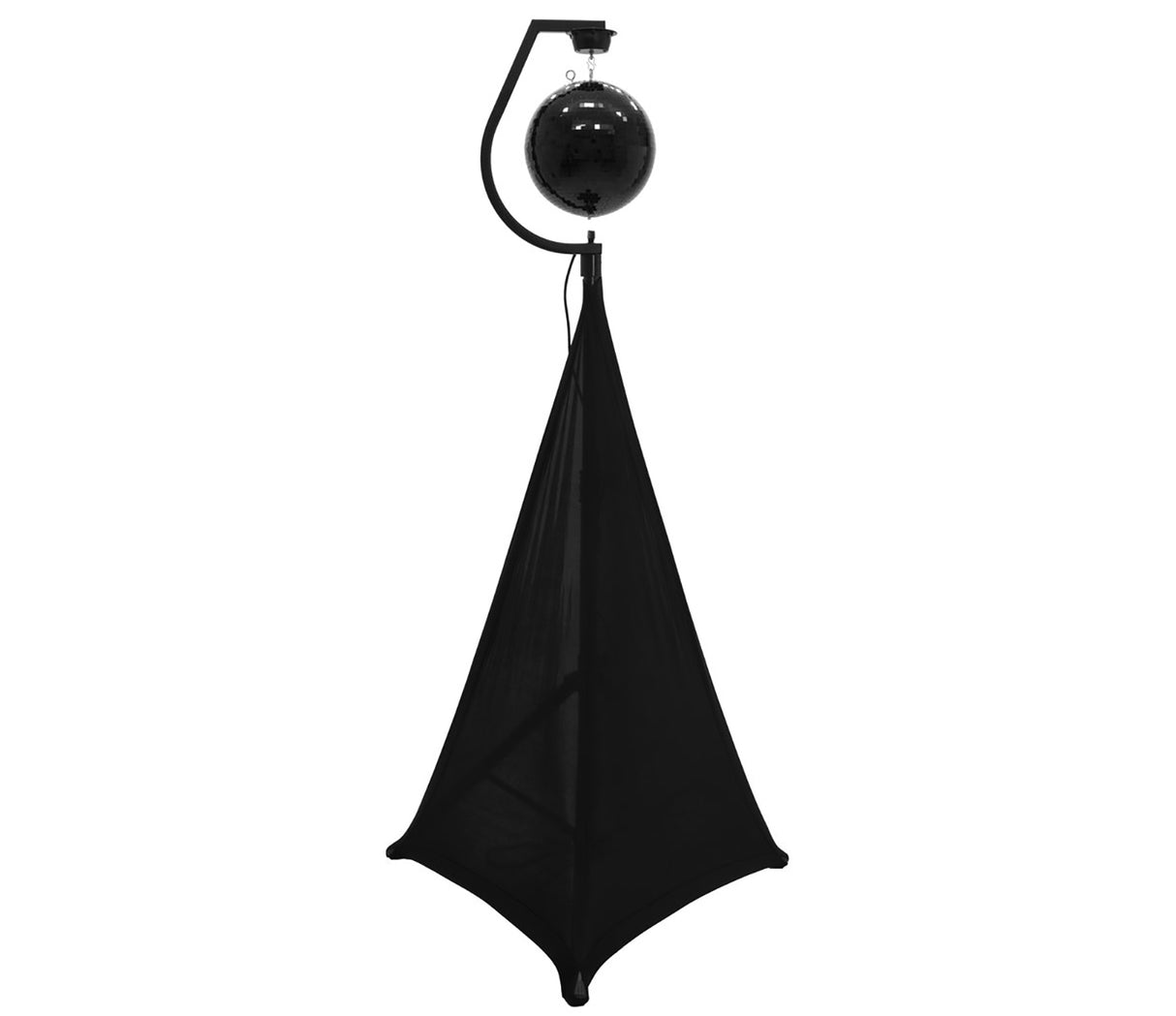 Holder med motor for discokuler opp til 50 cm (svart)