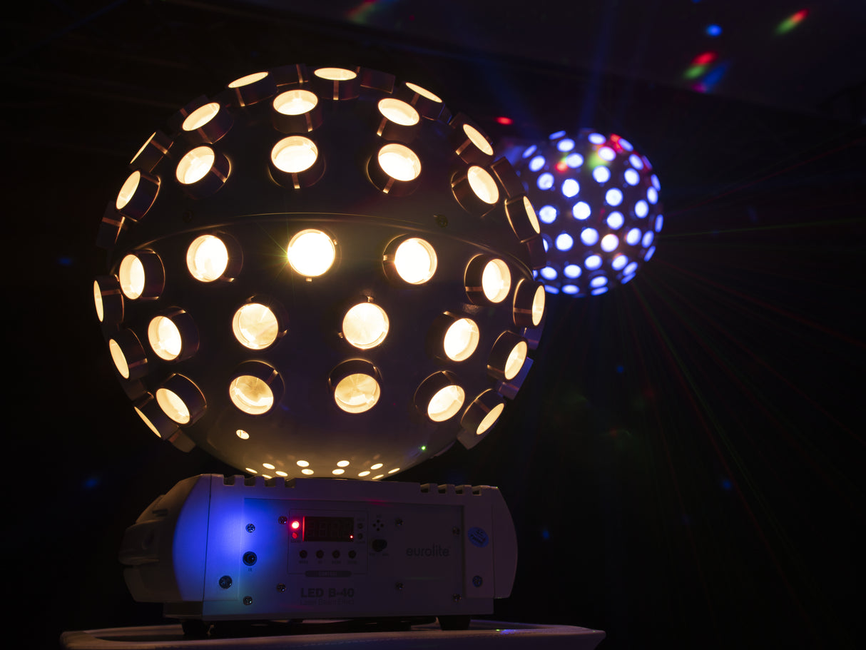 Eurolite LED-laserstråle (hvit)