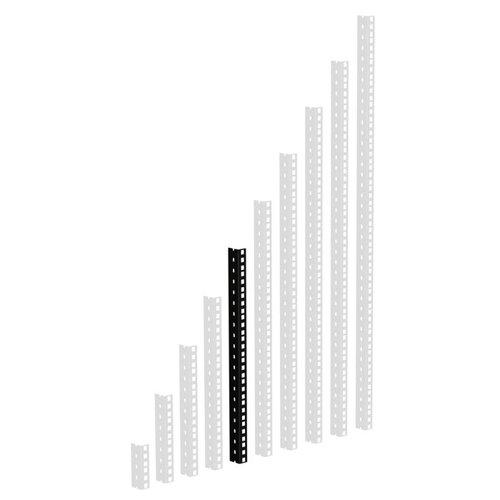 Adam Hall 61535 B Heavy Duty Rack Rail (svart)
