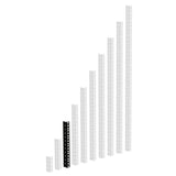 Adam Hall 61535 B Heavy Duty Rack Rail (svart)