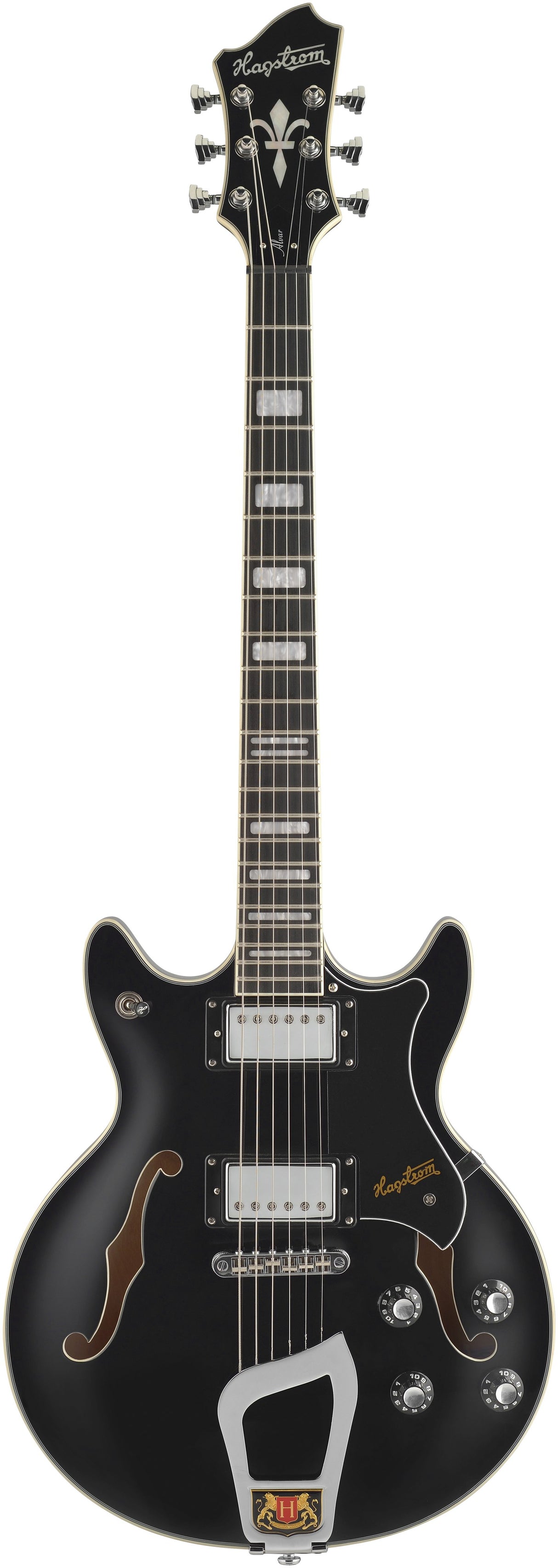 Hagstrom Alvar elektrisk gitar (svart)