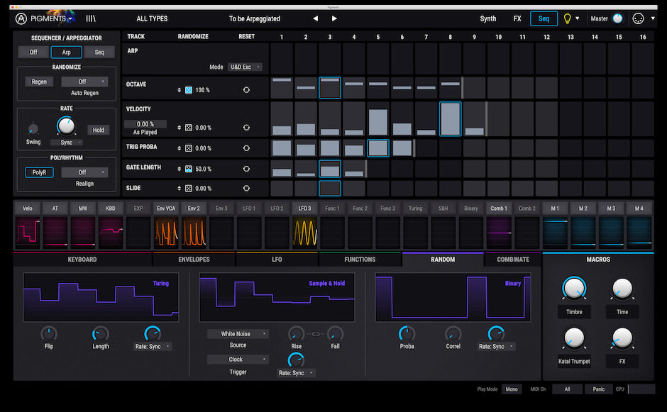 Arturia Pigments Polychrome Software Synthesizer (Last ned)