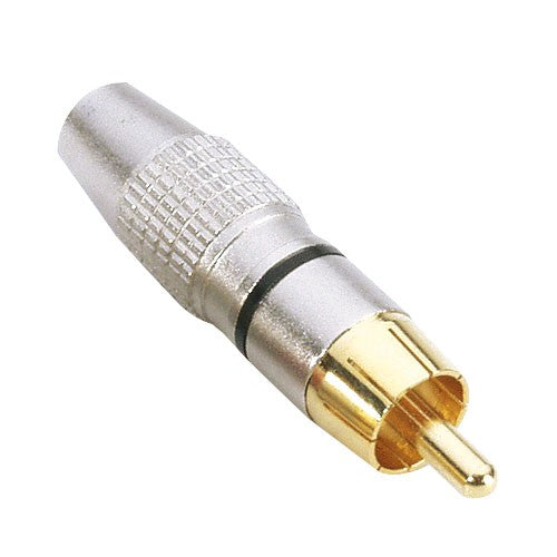 RCA Phono Plug Aluminum Gold-kontakter