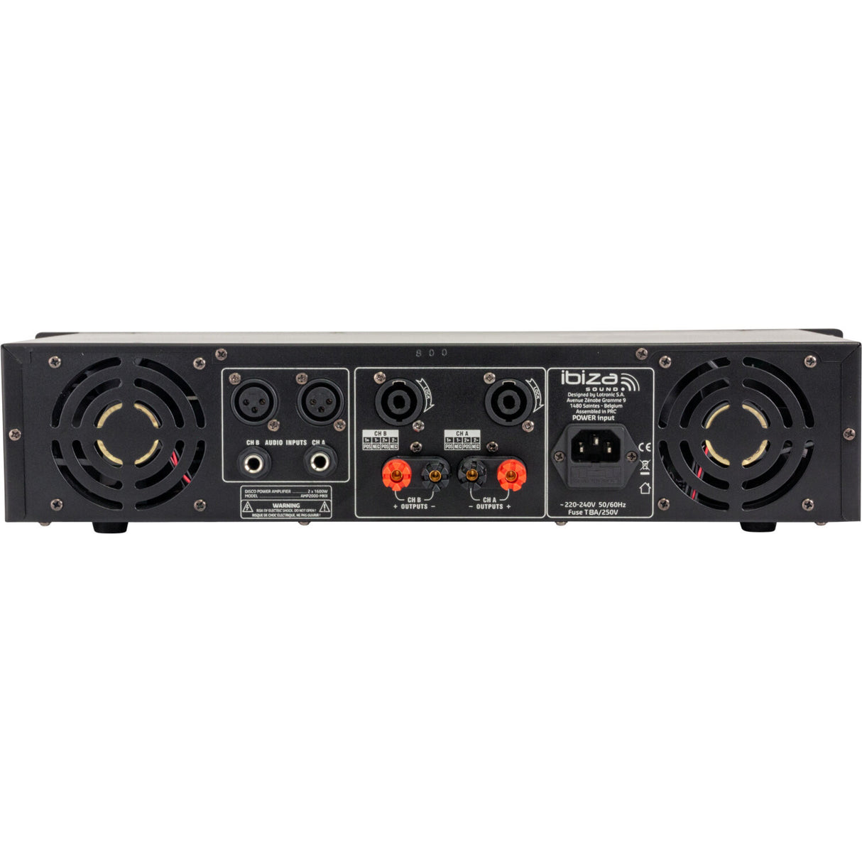 Ibiza AMP2000-MKII effektforsterker (2x1500W)