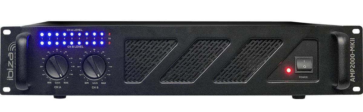 Ibiza AMP2000-MKII effektforsterker (2x1500W)