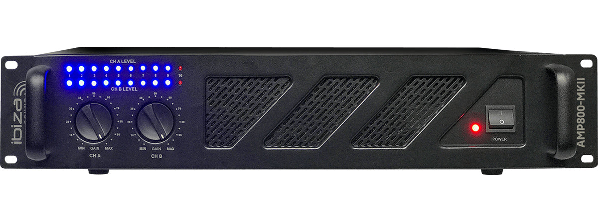 Ibiza AMP800-MKII effektforsterker (2x600W)