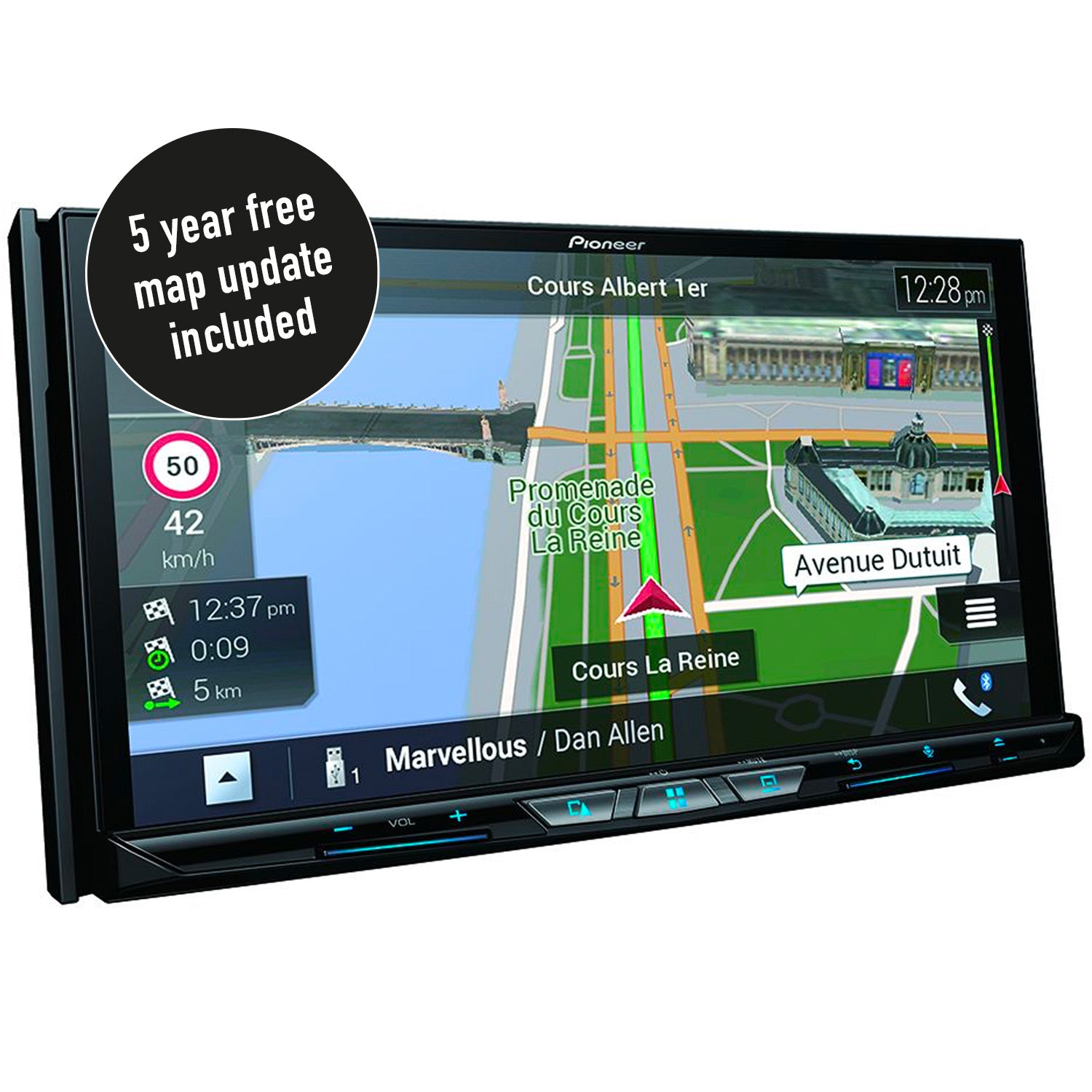 Pioneer AVIC-Z830DAB-C bobilnavigasjon, Bluetooth , trådløs Apple CarPlay