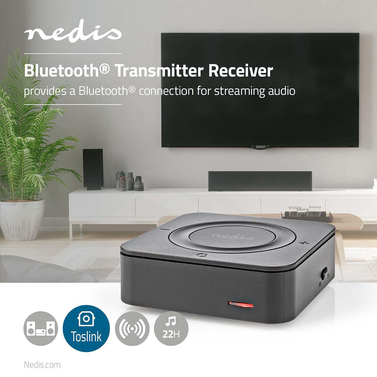 Bluetooth mottaker for streaming av musikk