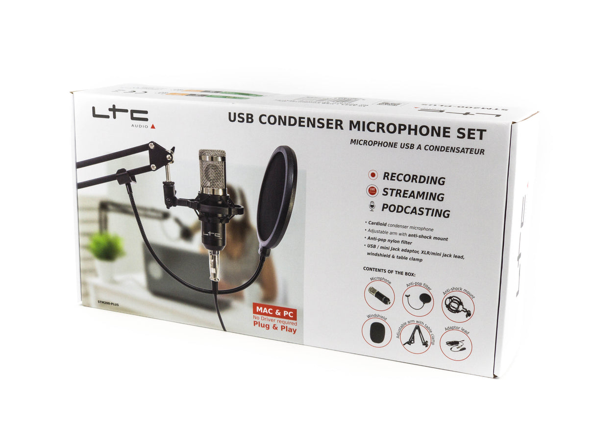 LTC USB-mikrofonpakke (svart)