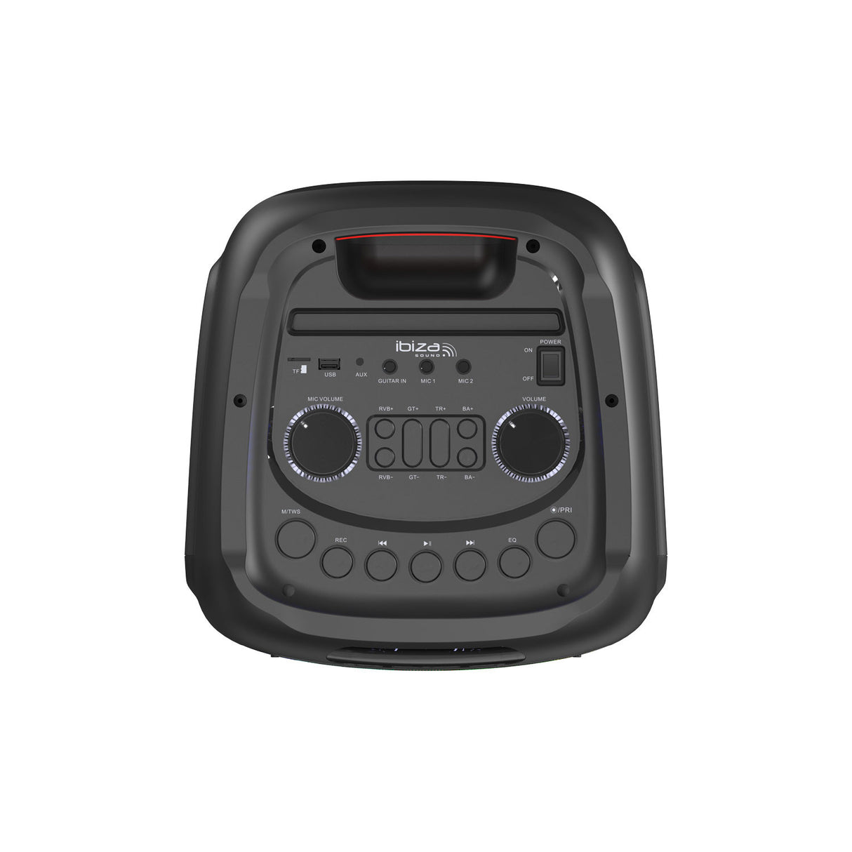 IBIZA festhøyttaler m. lys og Bluetooth