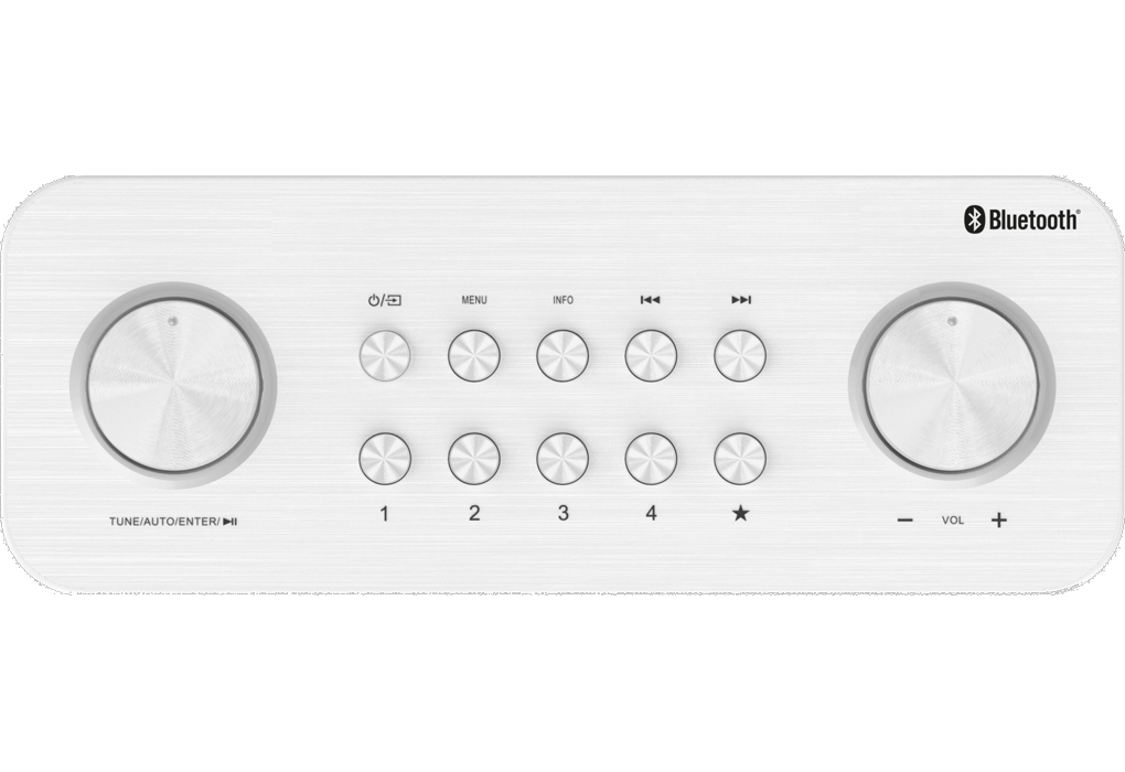 Kenwood CR-ST50DABW DAB+, Bluetooth Radio (hvit)