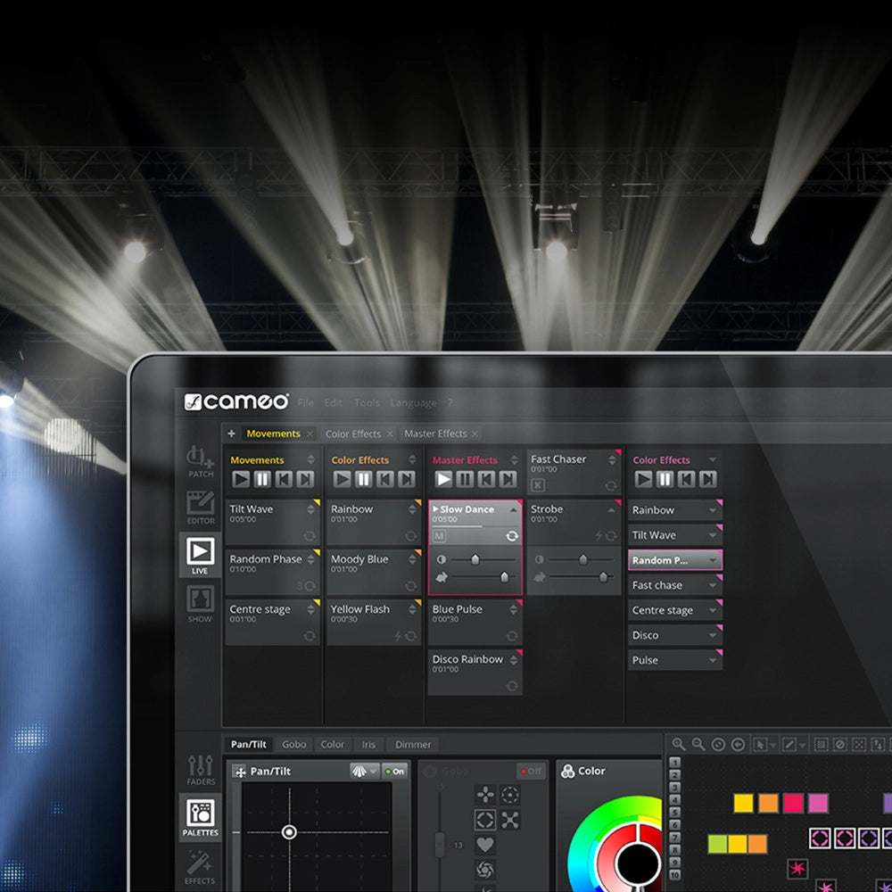 Cameo DVC CUE USB-DMX- Interface og programvare