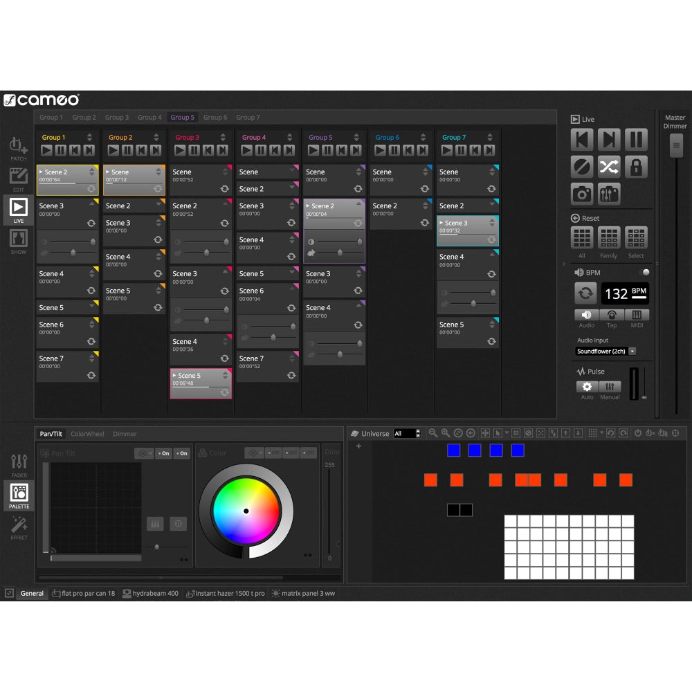 Cameo DVC CUE USB-DMX- Interface og programvare
