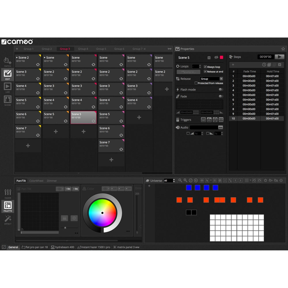 Cameo DVC CUE USB-DMX- Interface og programvare