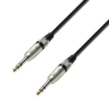 Adam Hall signalkabel 6,3 mm jack stereo til 6,3 mm jack stereo (1,5 meter)