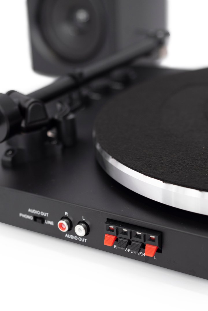 Crosley T150 platespiller med høyttalere (svart)