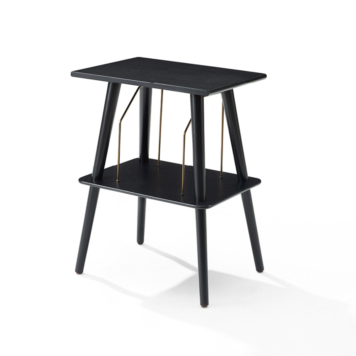 Crosley Manchester platespillermøbler (svart)