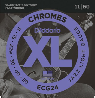 Daddario ECG24 gitarstrenger (Jazz Light, 11-50)