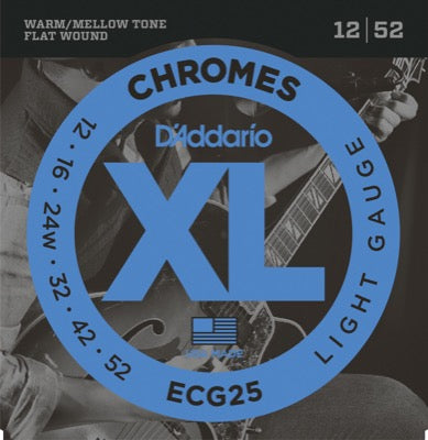 Daddario ECG25 gitarstrenger (lette, 12-52)