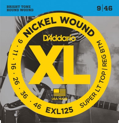 Daddario EXL125 gitarstrenger (Super LT Top, 09-46)
