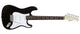 DiMavery ST-203 elektrisk gitar (svart)