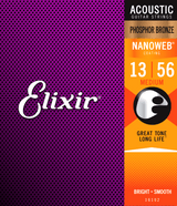 Elixir Nanoweb Phosphor Bronzegitarstrenger (medium, 13-56)