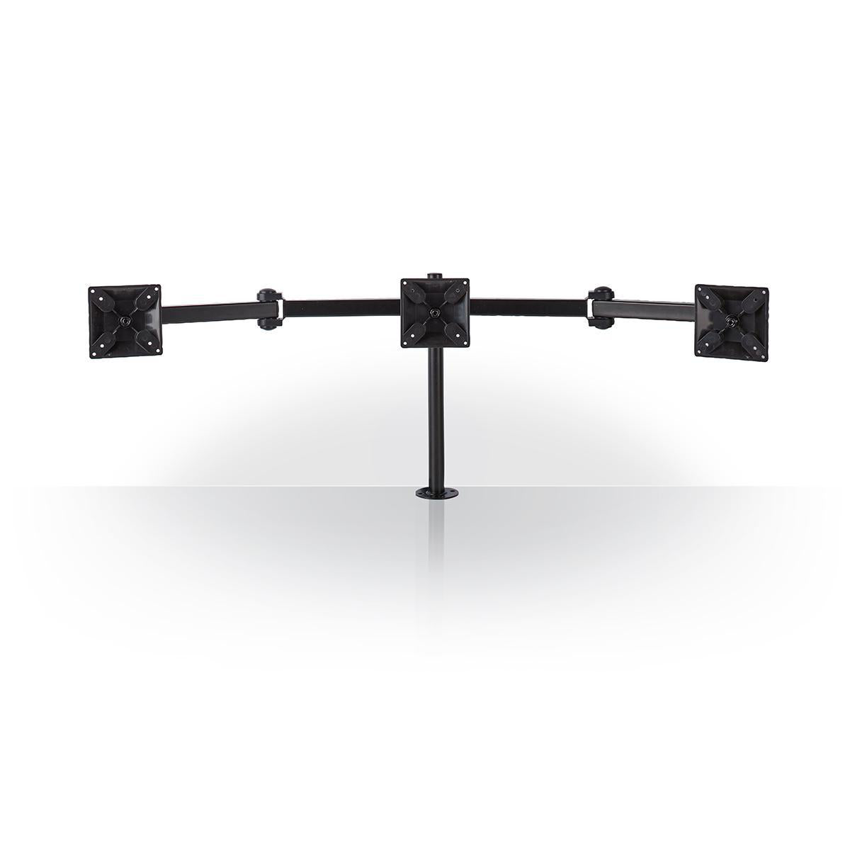 Ergonomisk skjermbrakett for 3 skjermer (14-24")