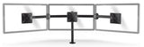 Ergonomisk skjermbrakett for 3 skjermer (14-24")