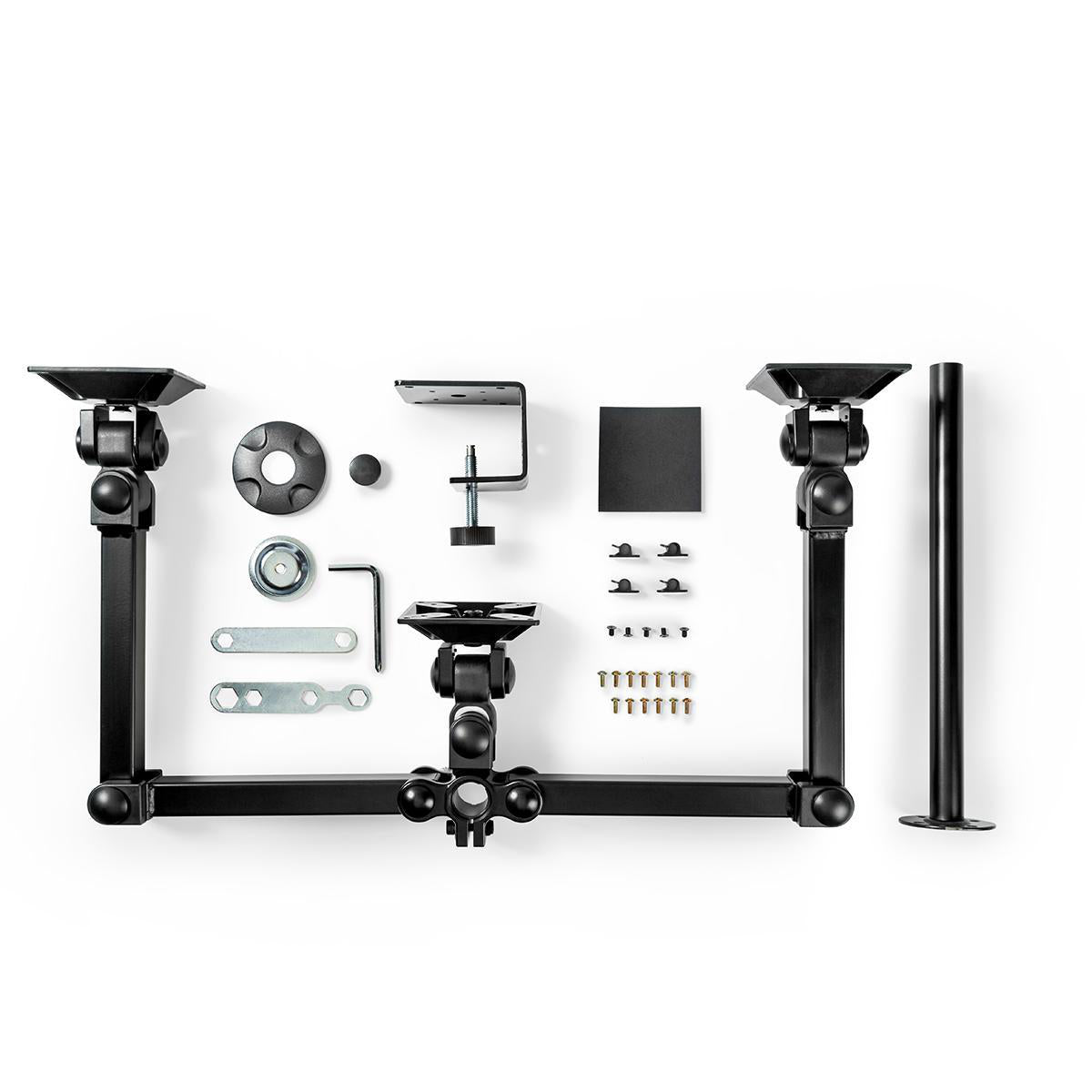 Ergonomisk skjermbrakett for 3 skjermer (14-24")