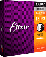 Elixir Nanoweb Bronze 80/20 gitarstrenger (HD Light, 13-53)
