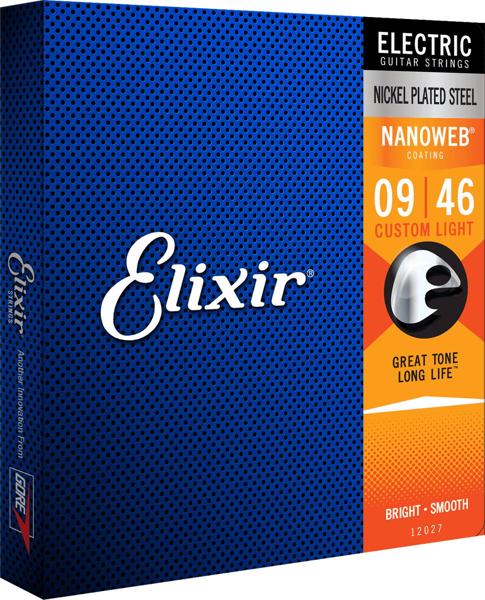 Elixir Nanoweb gitarstrenger (tilpasset lys, 09-46)