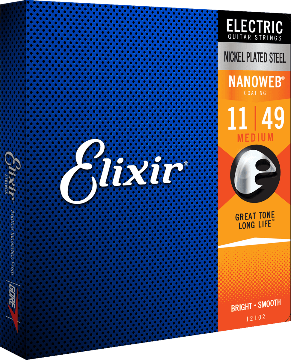 Elixir Nanoweb gitarstrenger (medium, 1149)
