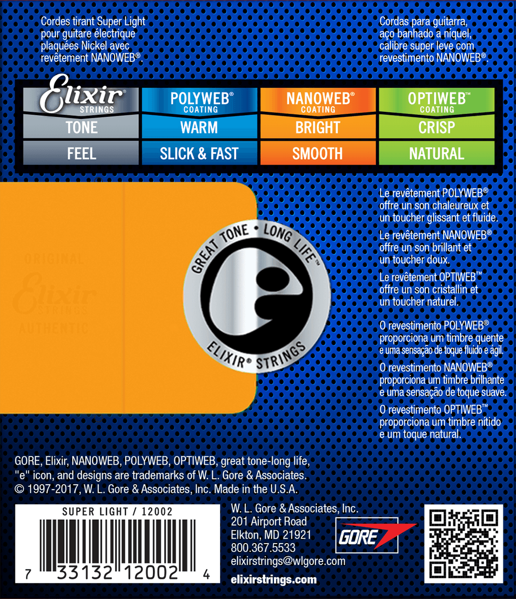 Elixir Nanoweb gitarstrenger (Super Light, 09-42)