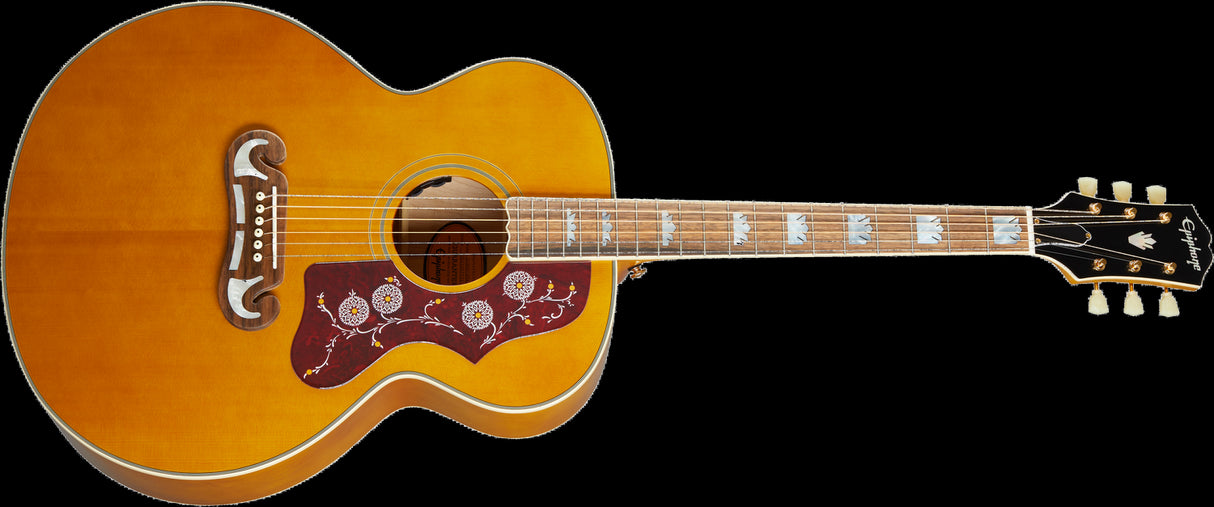 Epiphone J-200 Western Guitar ( Aged Natural Antique Gloss )